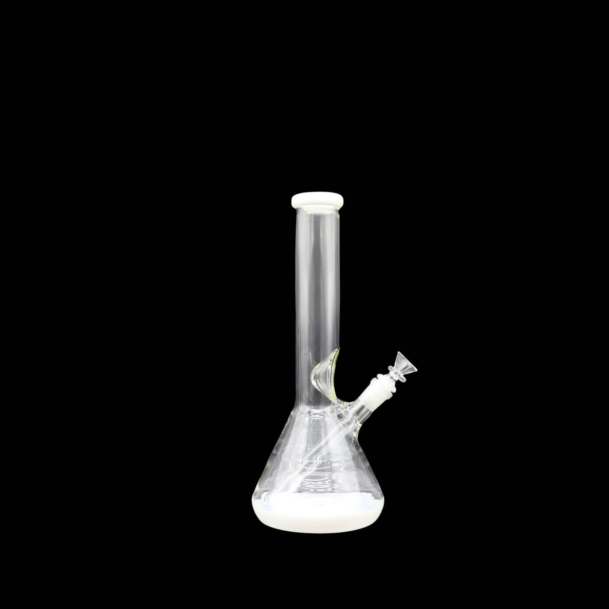 Bong Reforzado Matraz Blanco Mediano 30 cm Tubo de 38mm CON DOMO