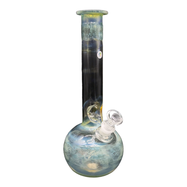 Bong Tipo Bola Wrap & Rake Esmeralda 30 cm Sin Domo tubo de 38mm